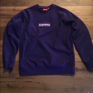 Supreme Purple Crewneck Xl 204 